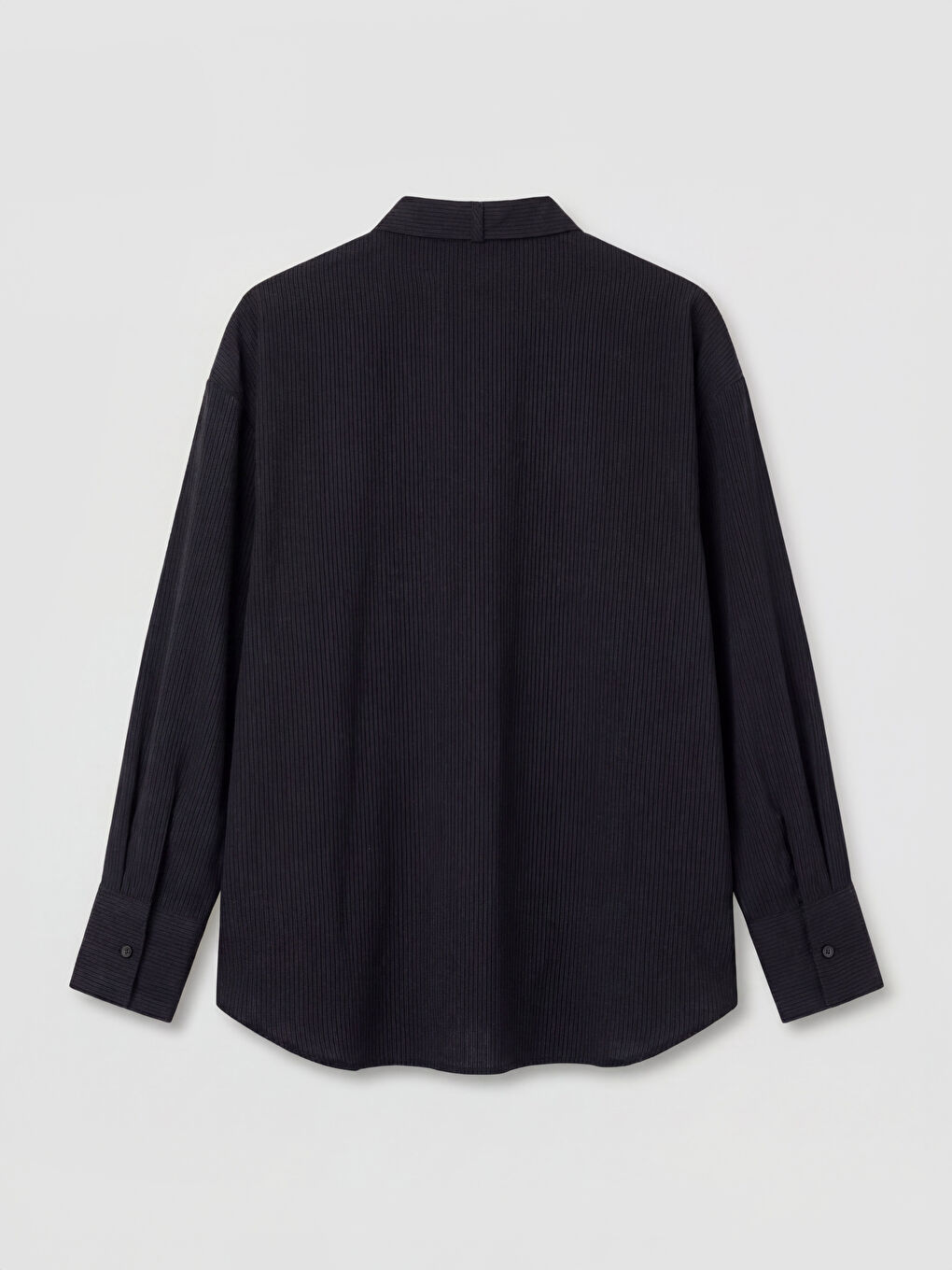 Antrasit Kravat Detaylı Kadın Gömlek Tunik-1