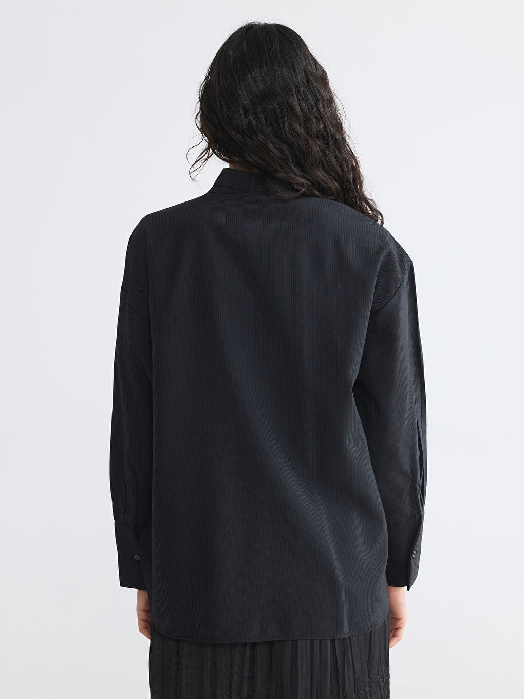 Tie Detail Women's Shirt Tunic-3