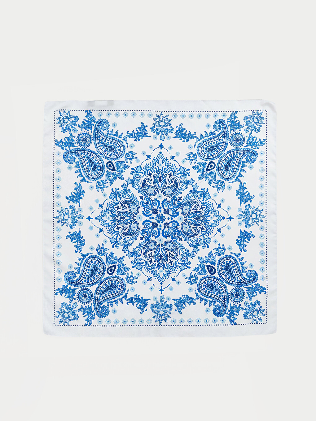 Ekru Desenli Kadın Bandana-1