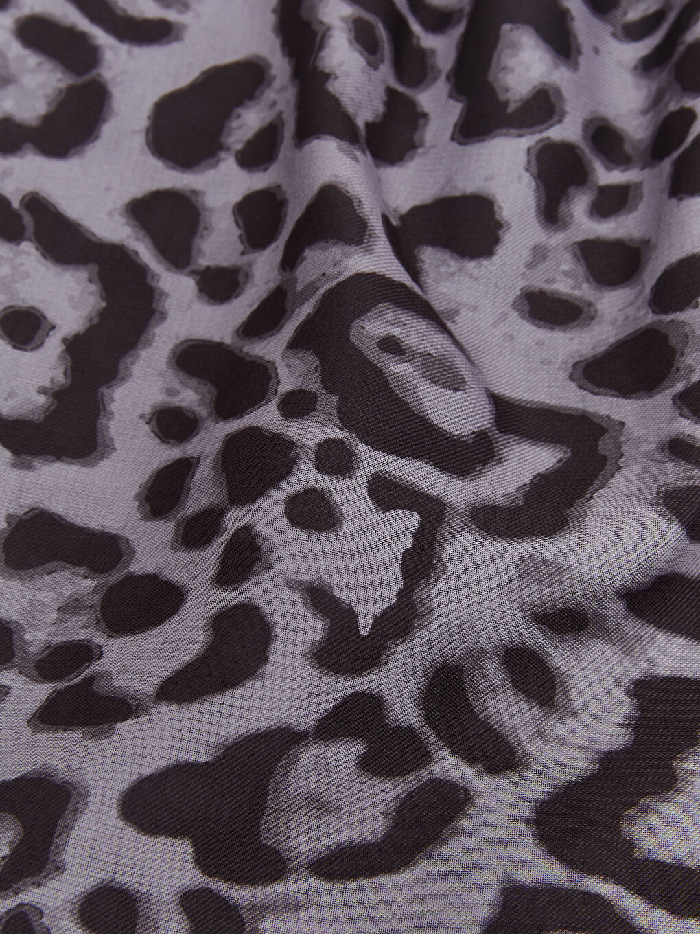 Kahverengi Leopar Desenli Kadın Şal-2