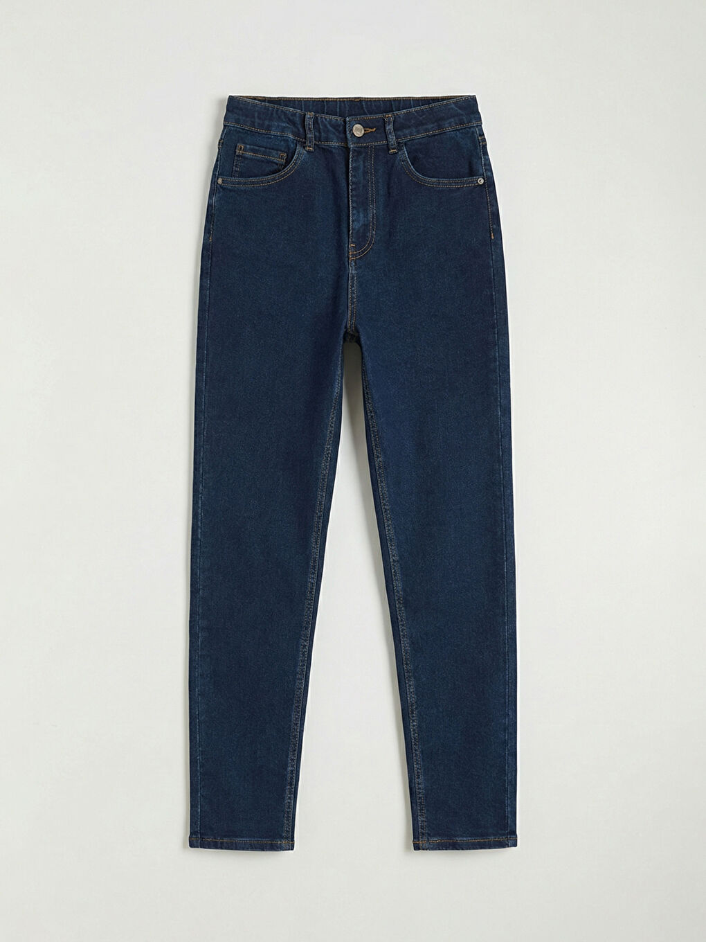 İndigo Mom Fit Kadın Jean Pantolon-4