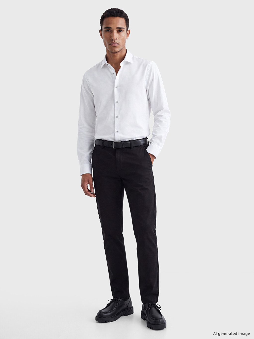 Slim Fit Dobby Men's Shirt-1