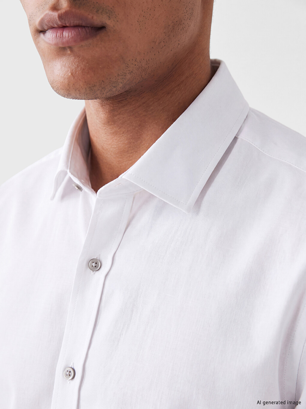 Slim Fit Dobby Men's Shirt-2