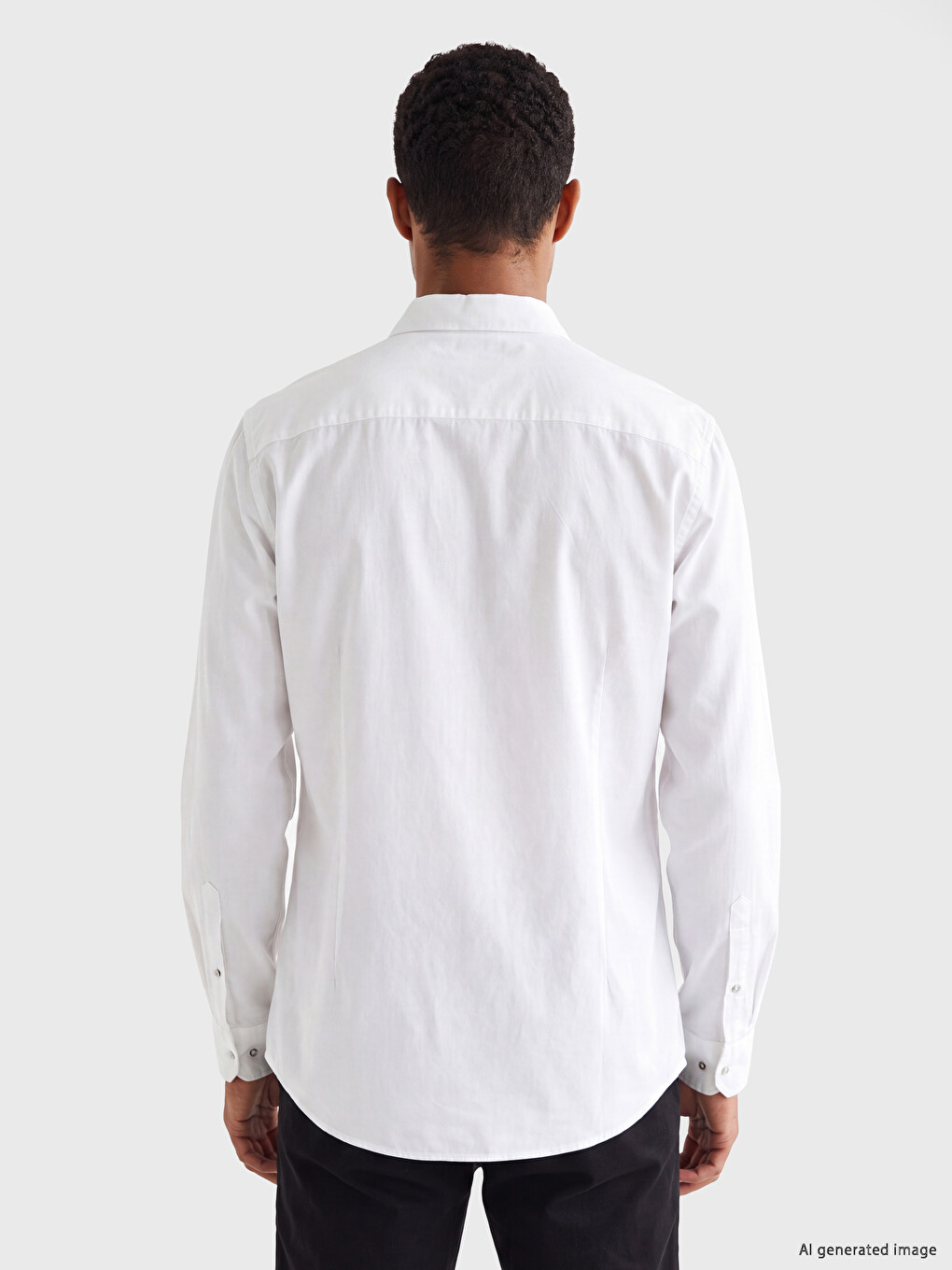 Slim Fit Dobby Men's Shirt-3