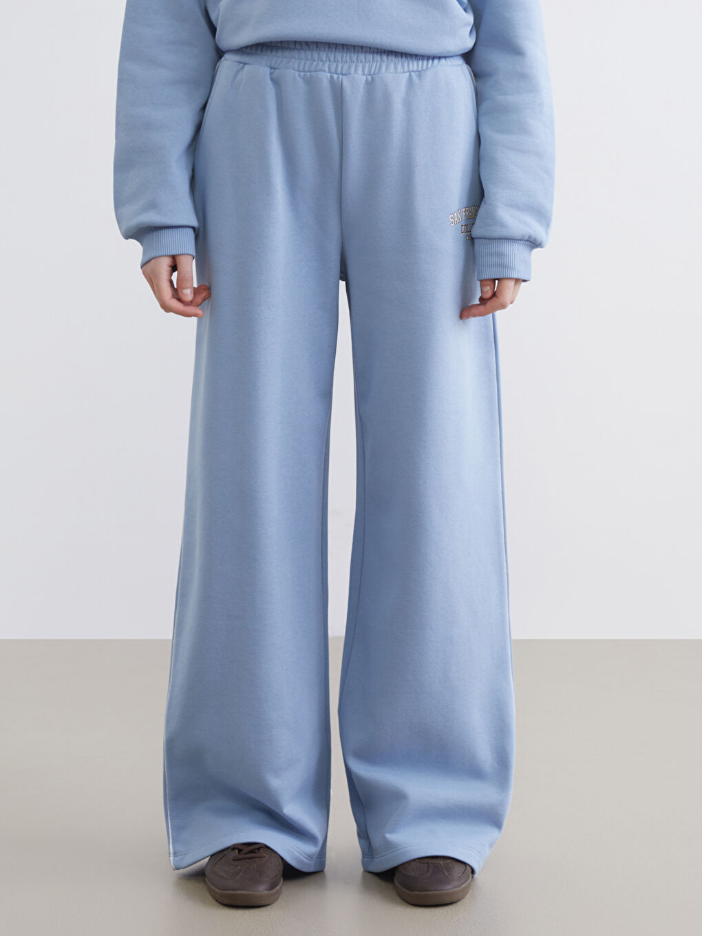 Mavi San Francisco Baskılı Kadın Eşofman Altı-1