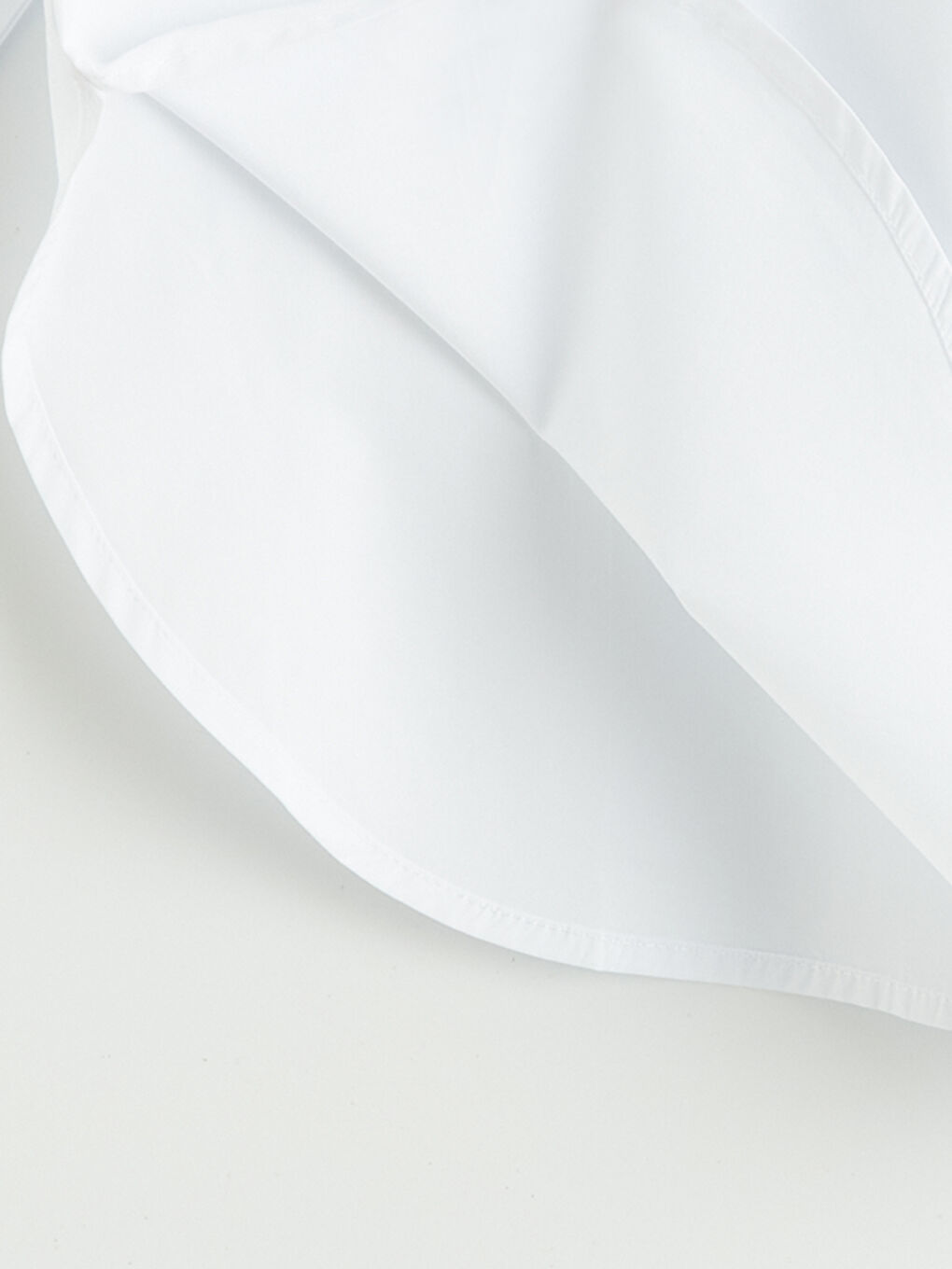 Beyaz Hakim Yaka Poplin Oversize Kadın Gömlek Tunik-6