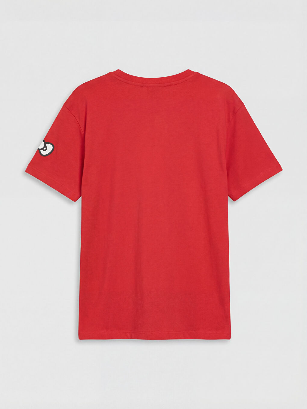 Kırmızı Bisiklet Yaka Hello Kitty Baskılı Kız Çocuk Tişört-1