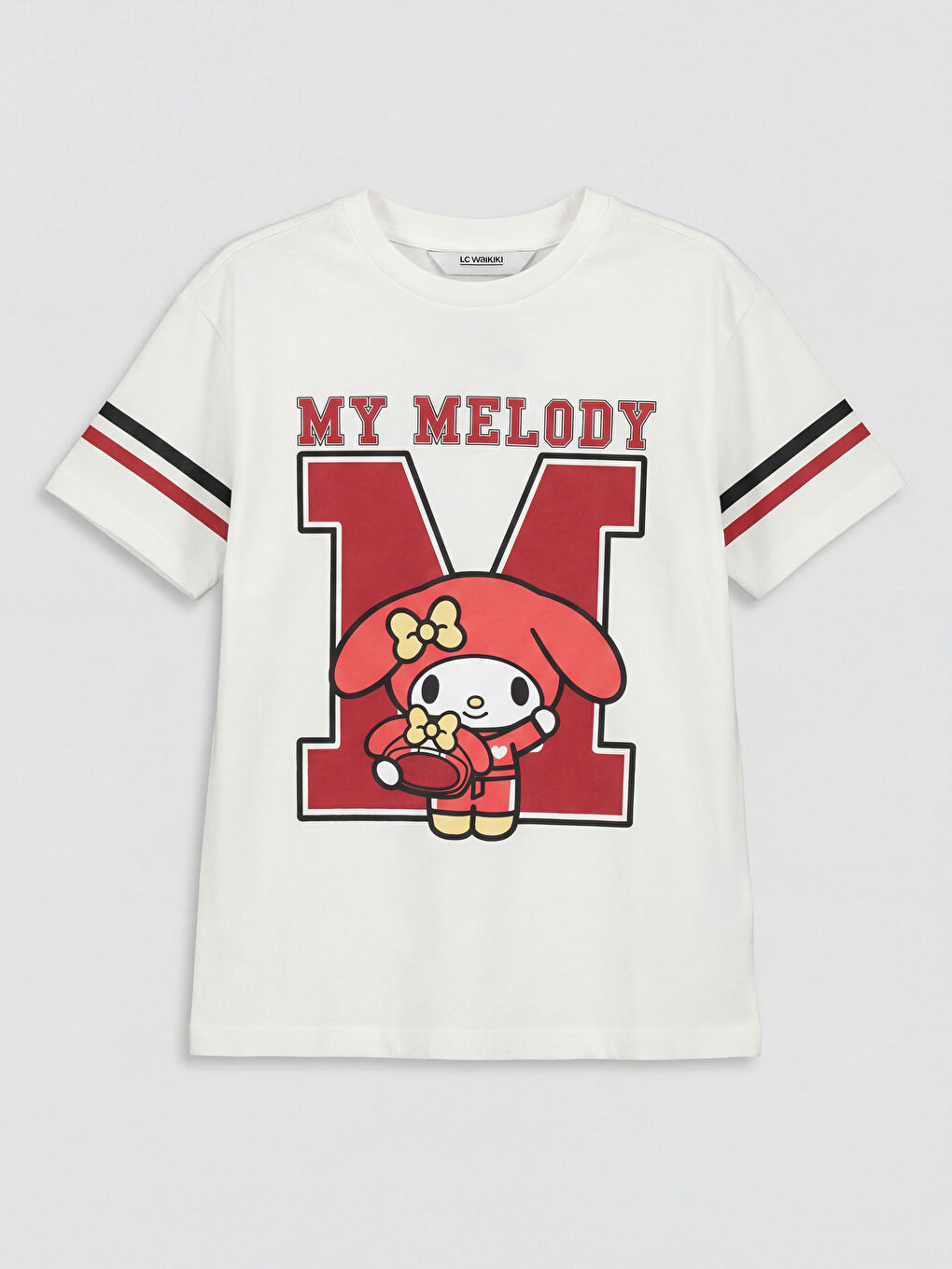 Ekru My Melody Baskılı Kız Çocuk Tişört