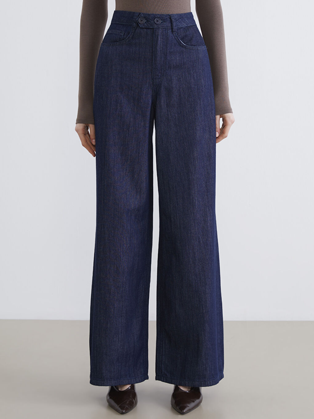 جينز واسع للسيدات-2