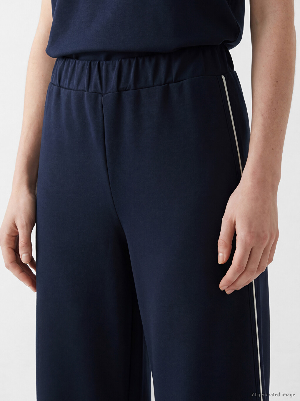 Ženske trenerke sa elastičnim strukom, mekane na dodir-2