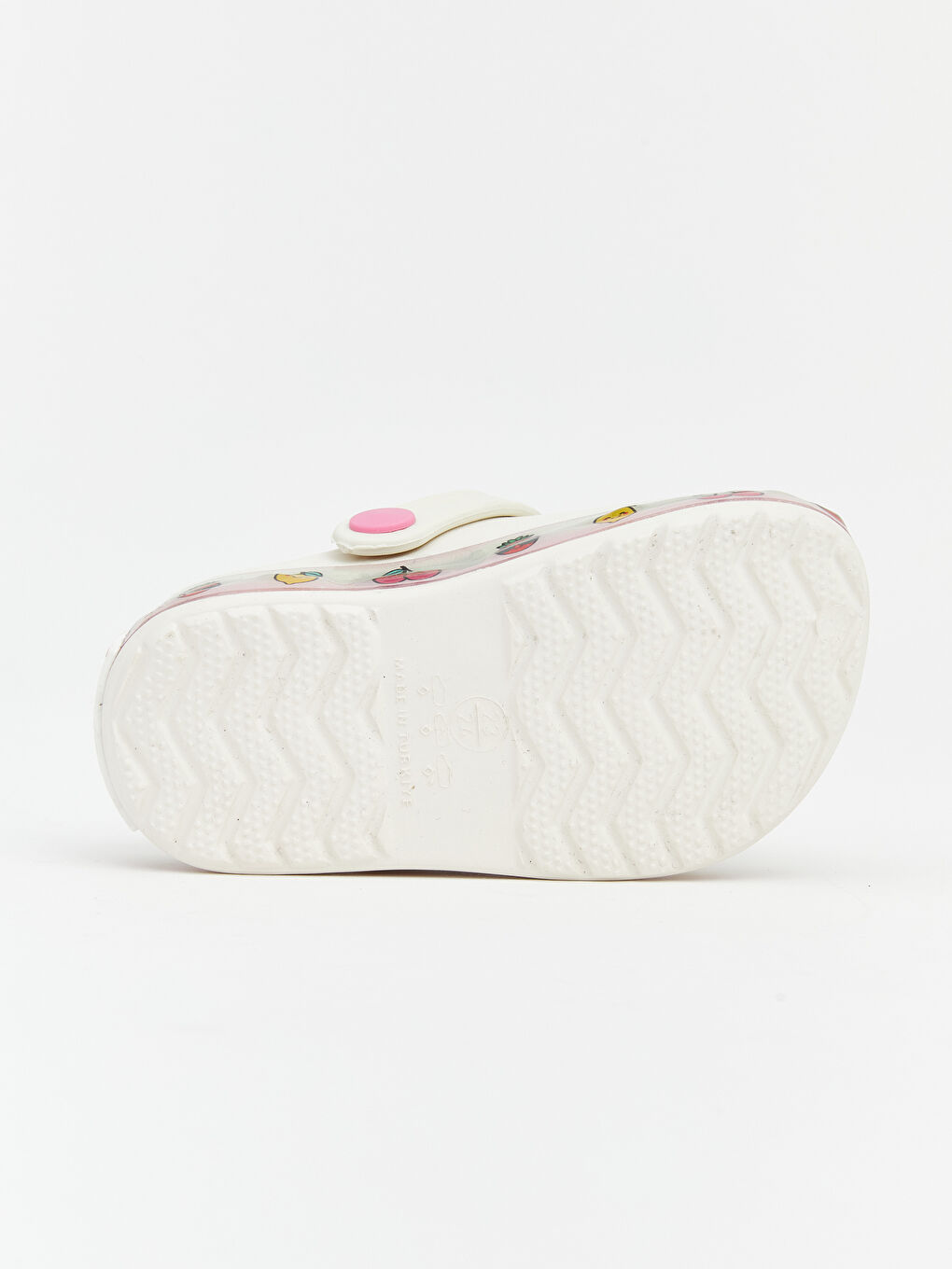 Ekru Baskılı Kız Bebek Plaj Sandaleti-4