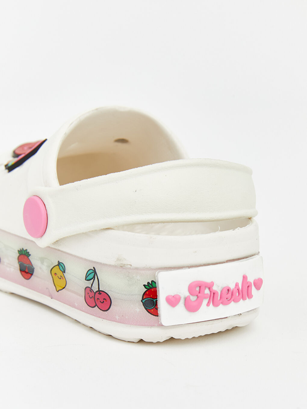 Ekru Baskılı Kız Bebek Plaj Sandaleti-5