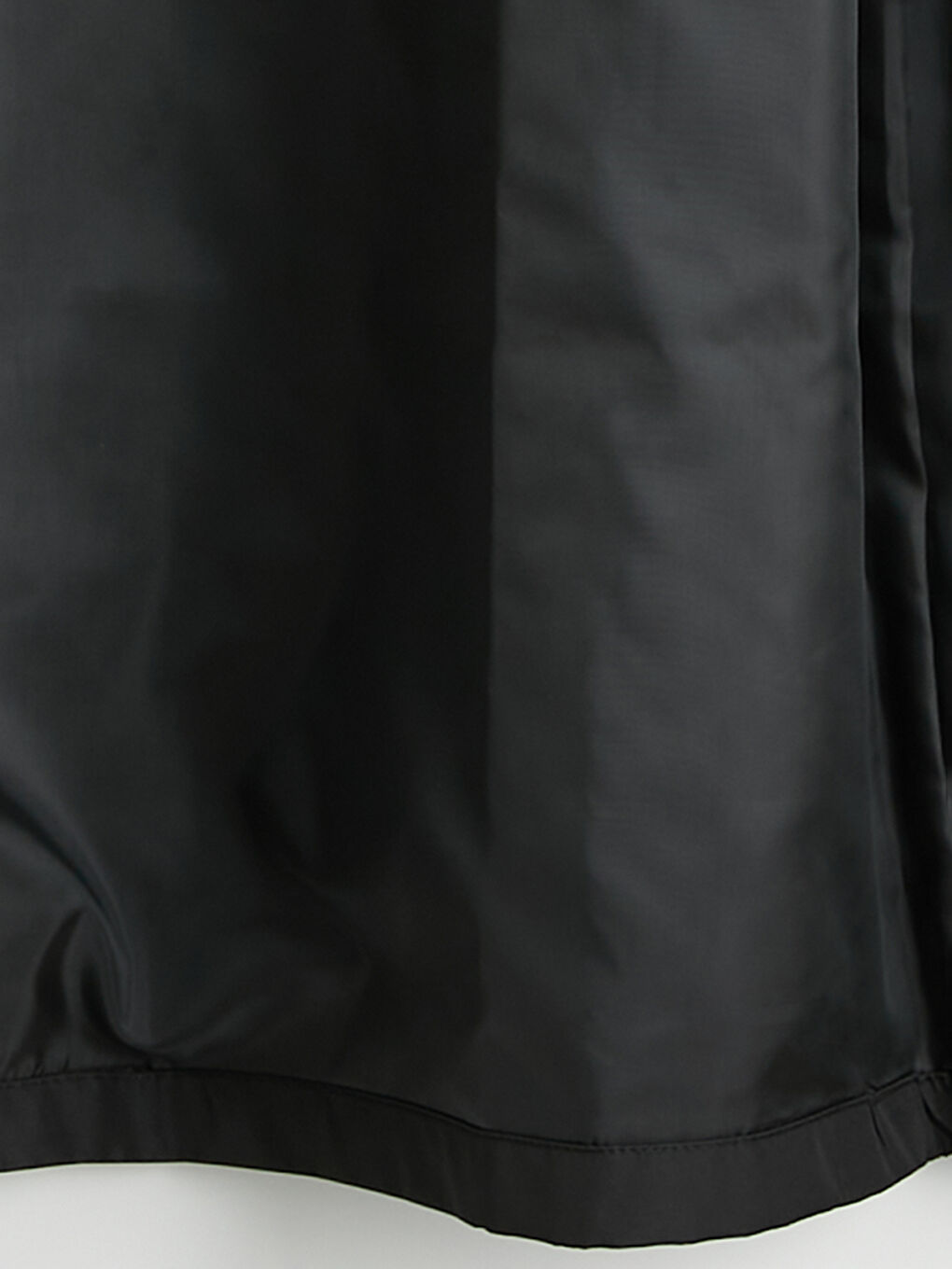 Siyah Kruvaze Yaka Kuşaklı Kadın Trençkot-6