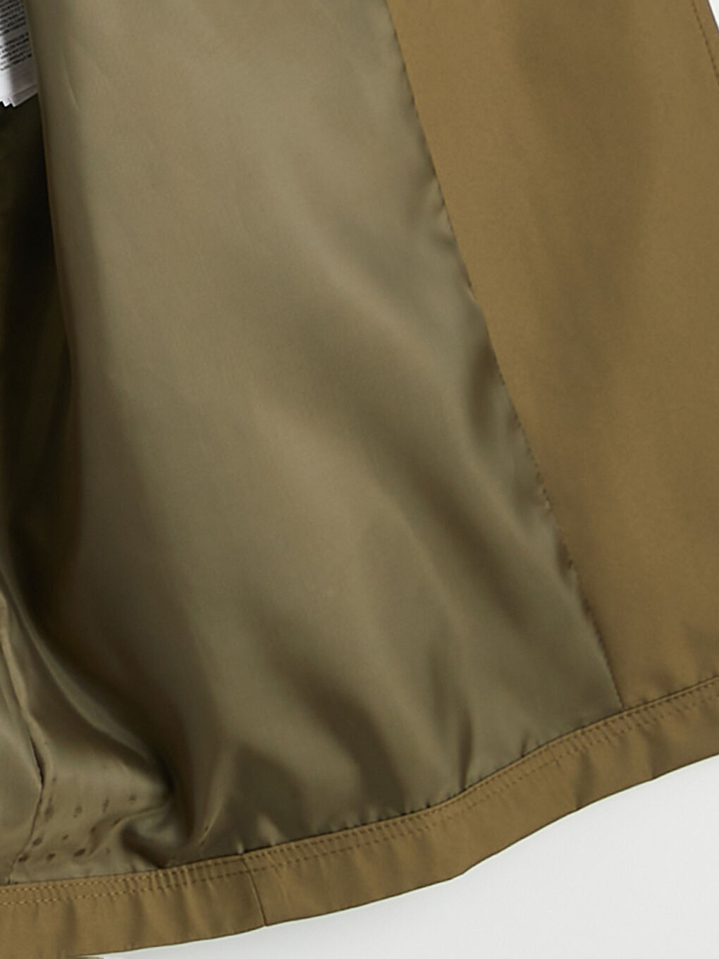 Haki Kruvaze Yaka Kuşaklı Oversize Kadın Trençkot-6