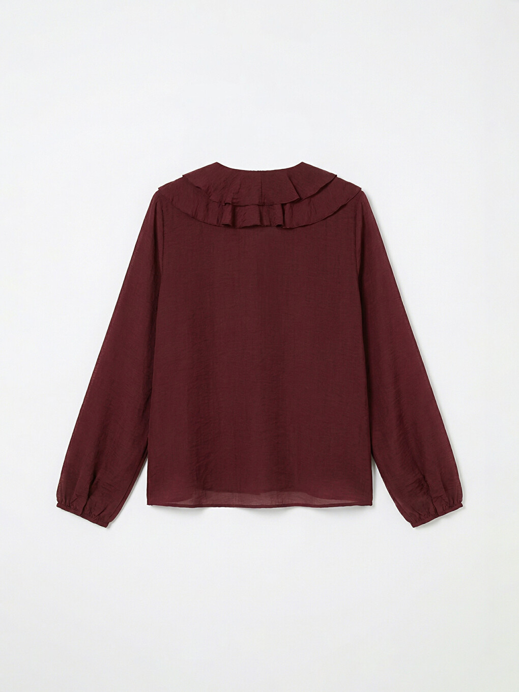 Bluza sa naborima i V izrezom-5