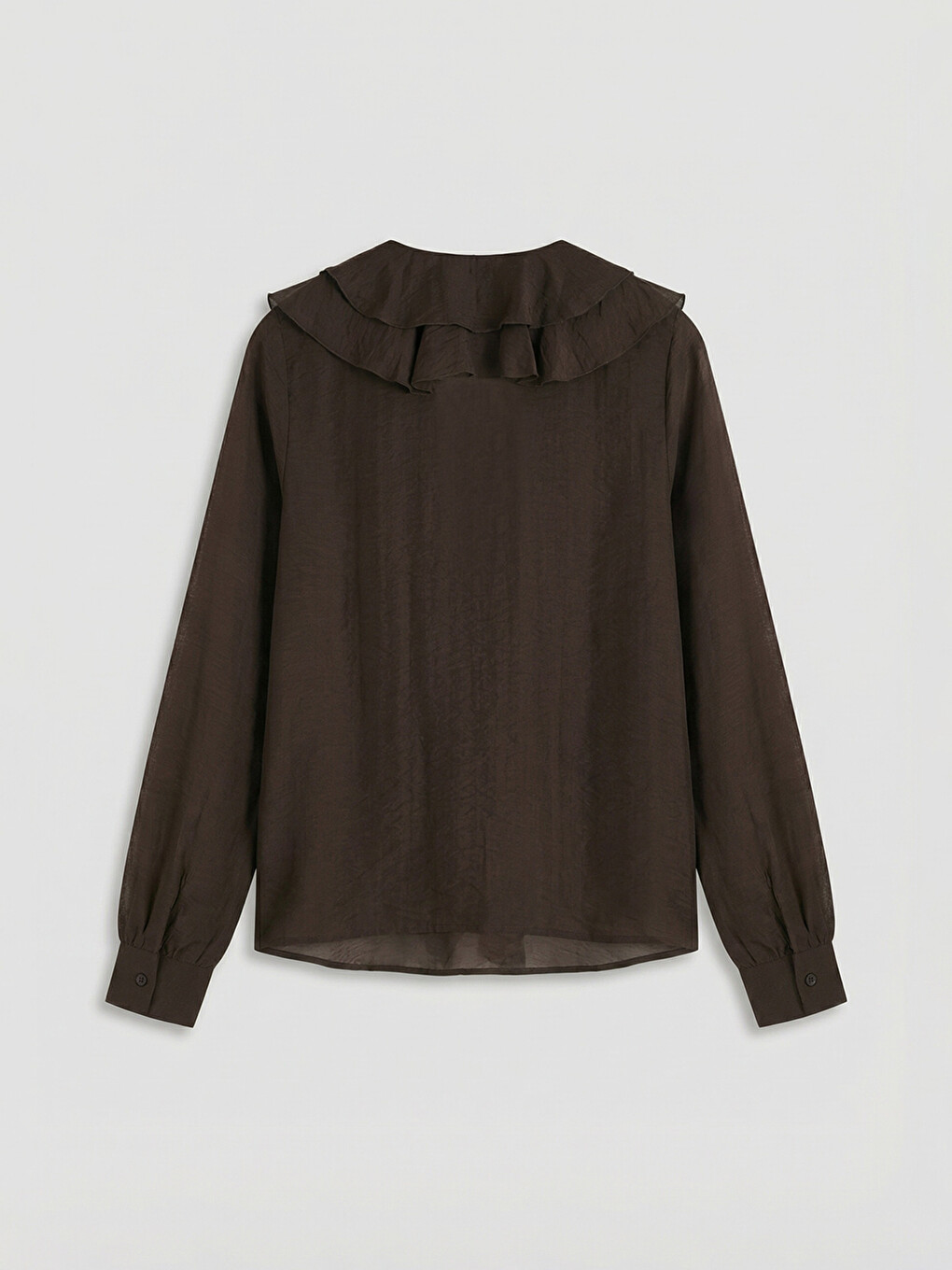 V Neck Frilled Blouse-5