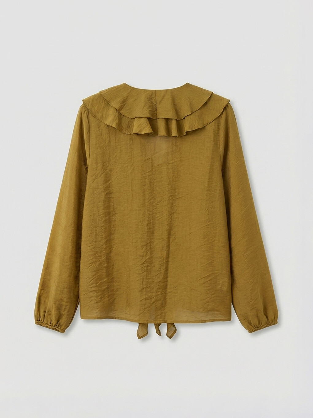 Bluza sa naborima i V izrezom-5
