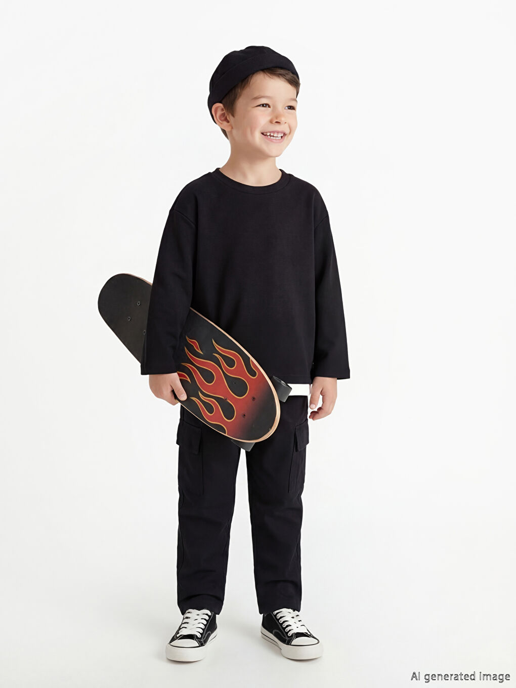 Boys' Cargo Pants with Elastic Waistband