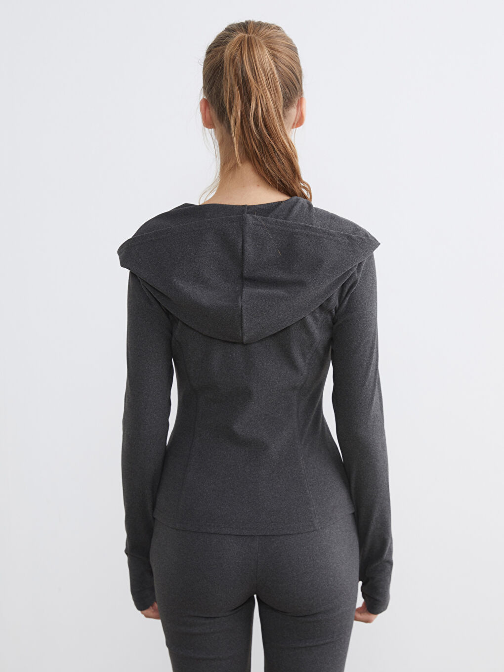 Soft Touch Women's Zip-Up Sweatshirt with Thumbholes-3