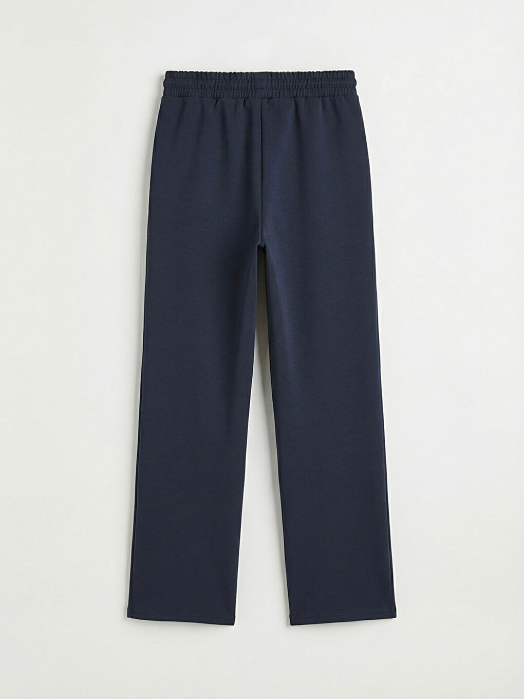 Lacivert Beli Lastikli Geniş Paça Kadın Eşofman Altı-1