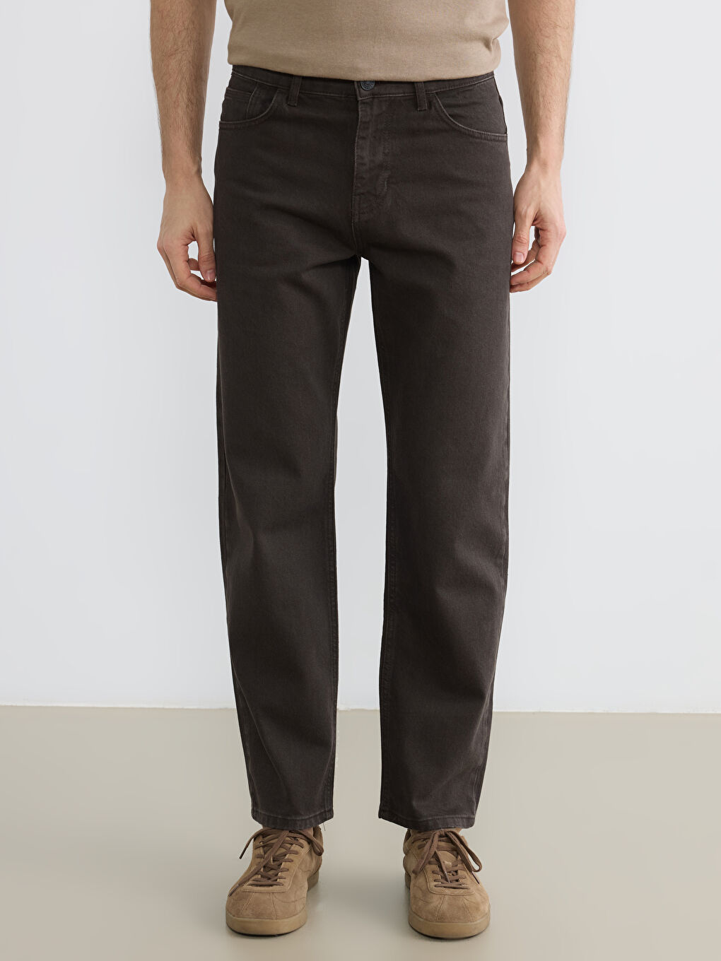 Kahverengi 700 Straight Fit Erkek Jean Pantolon-2
