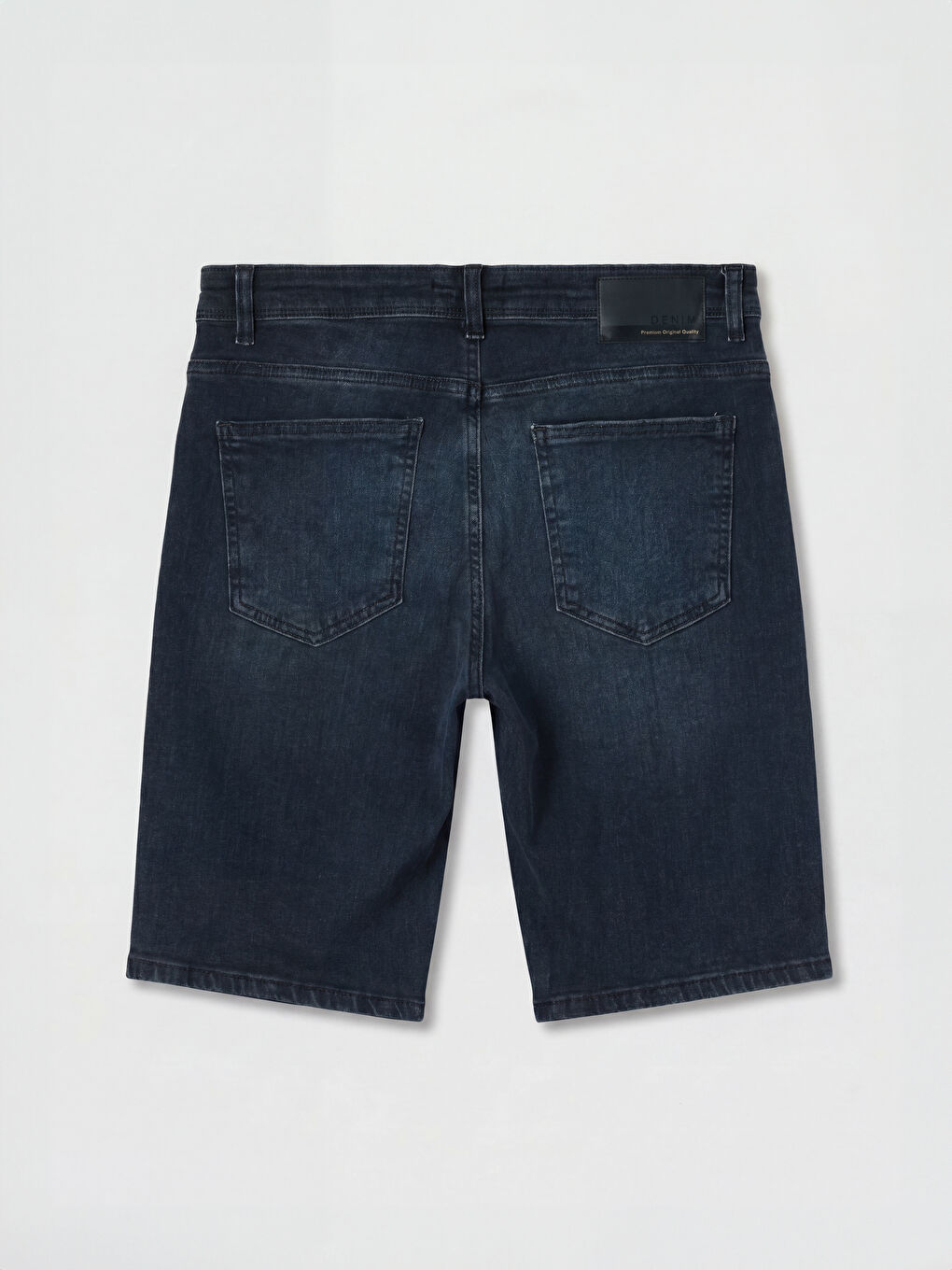 Antrasit Slim Fit Erkek Jean Şort-1