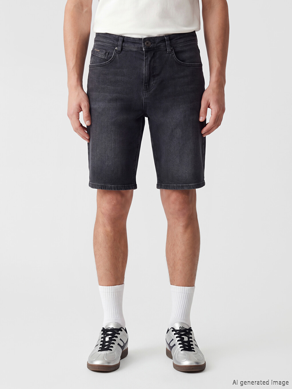 Slim Fit muški teksas šorts-1