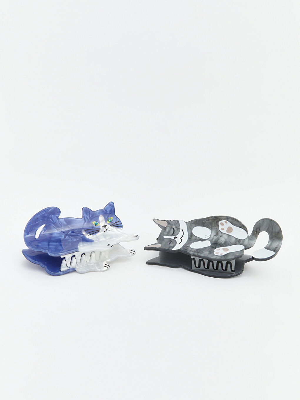 Cat Figured Women's Claw Clip Set of 2-1