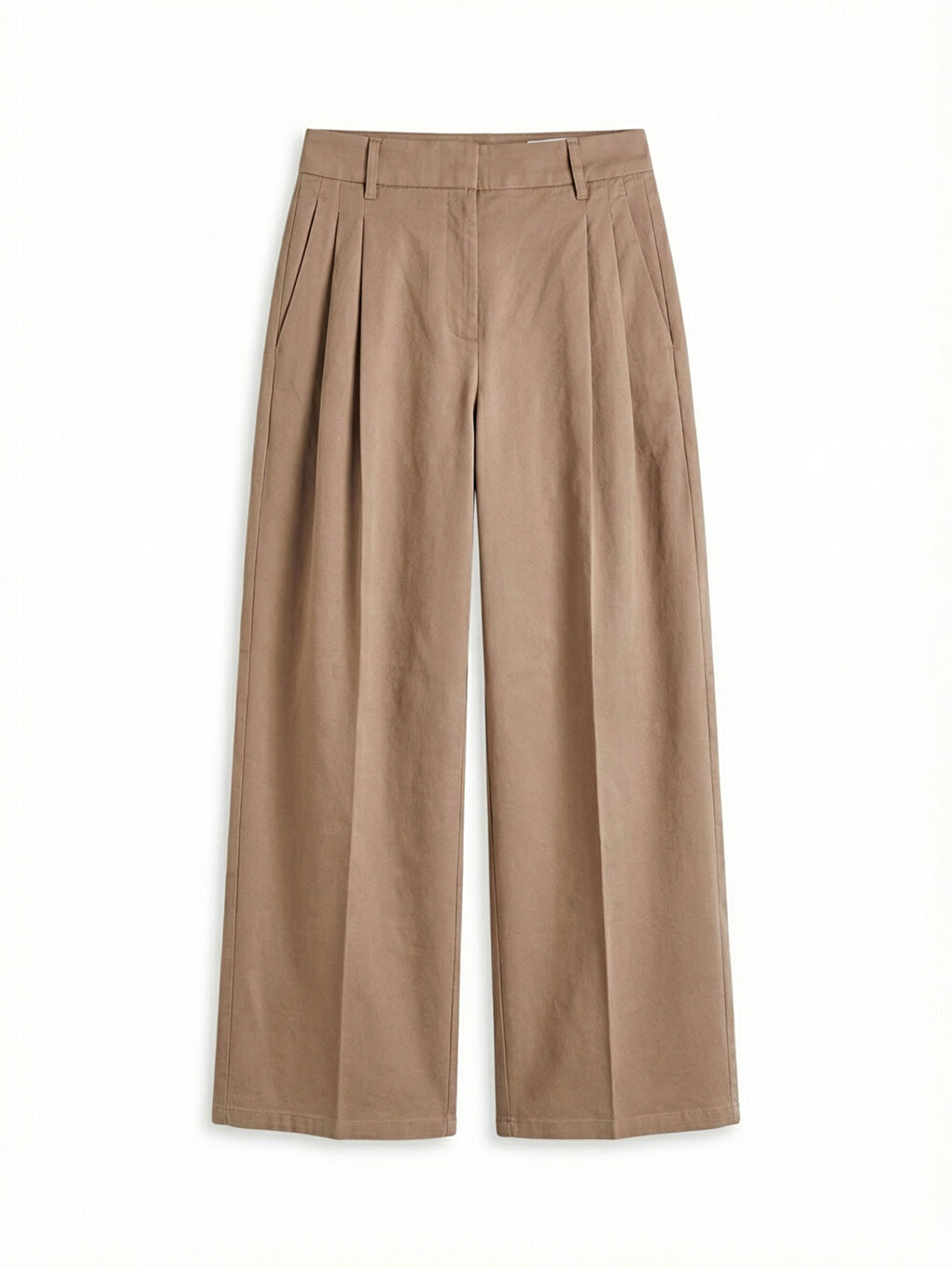 Women's Wide Leg Pleated Trousers in a Relaxed Fit-5