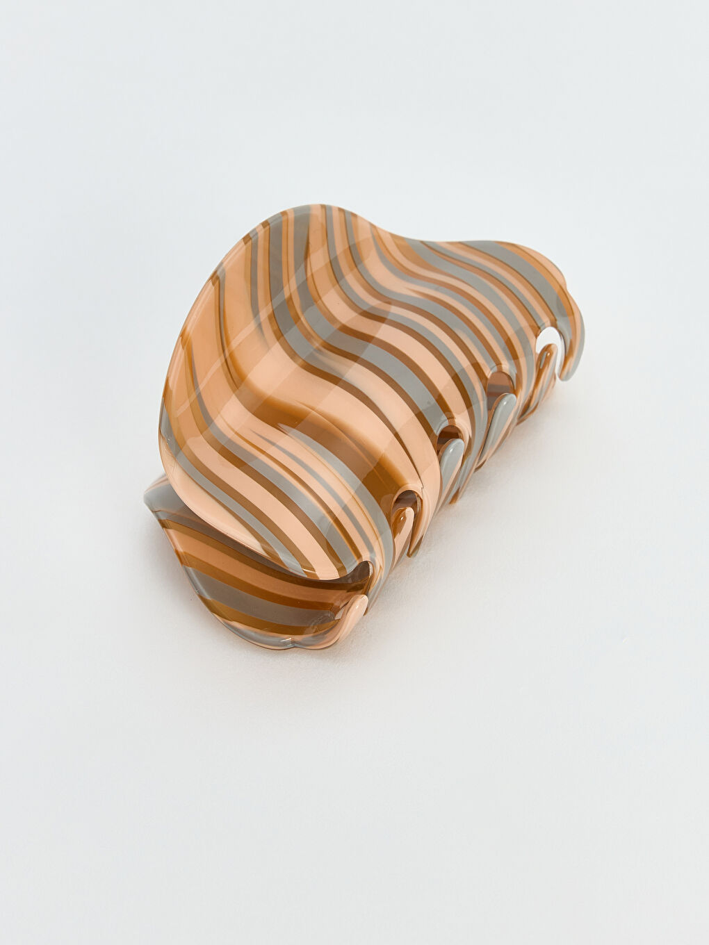 Karışık Çizgili Desenli Mandal Toka