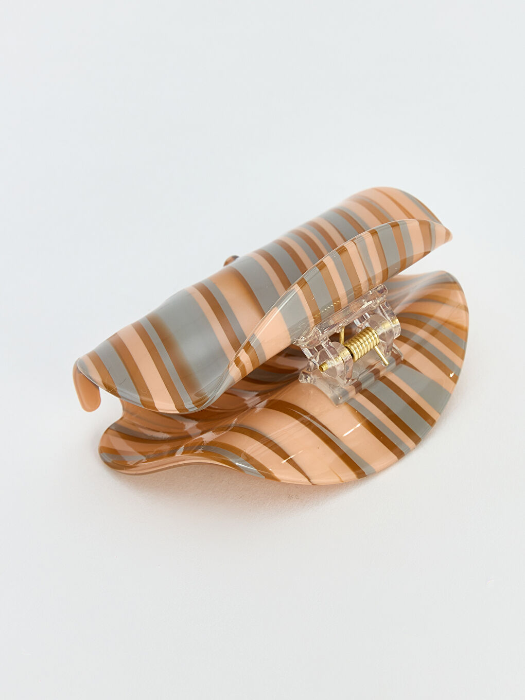 Karışık Çizgili Desenli Mandal Toka-1