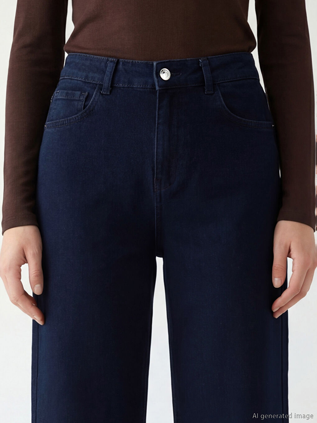 Wide Leg Women's Jeans-2