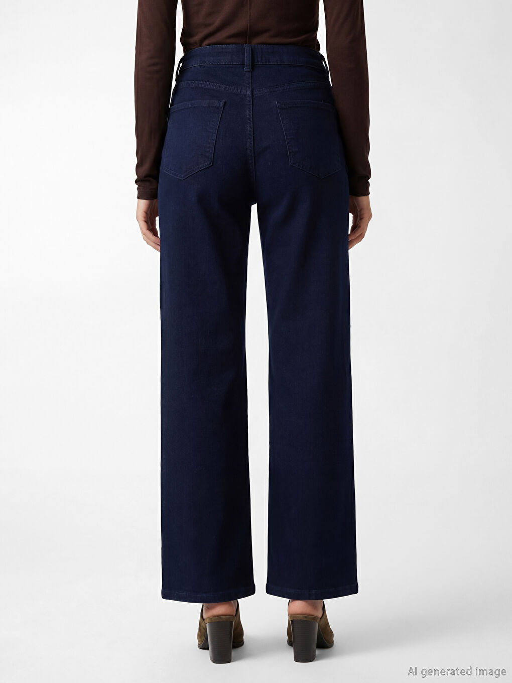 Wide Leg Women's Jeans-3