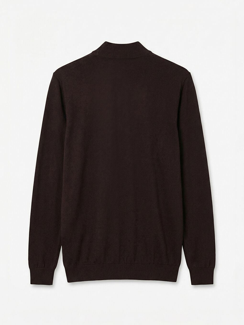 Kahverengi Polo Yaka Erkek Triko Kazak-5