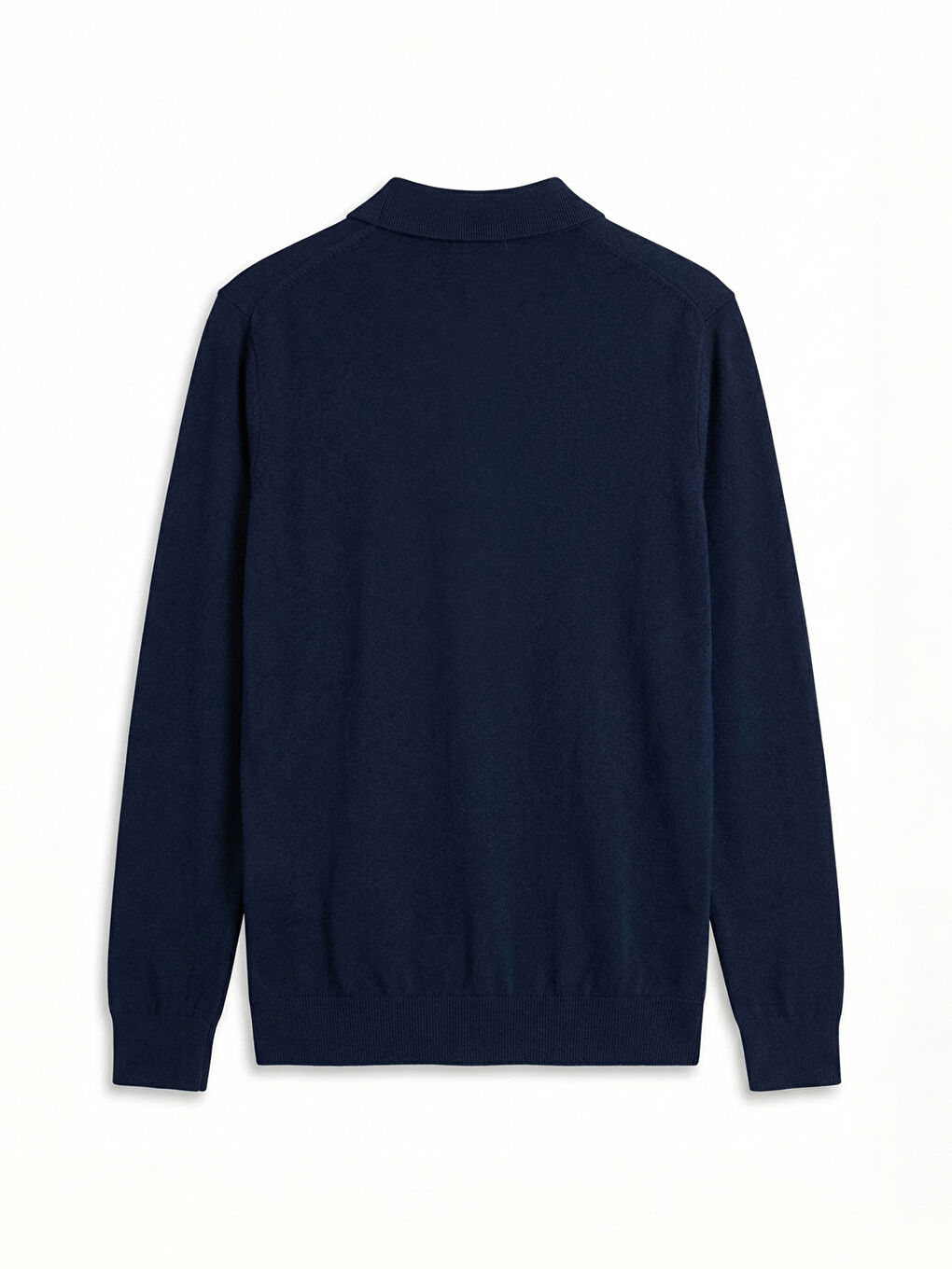 Lacivert Polo Yaka Erkek Triko Kazak-7