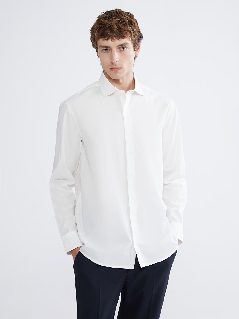 Regular Fit Poplin Erkek Gömlek	