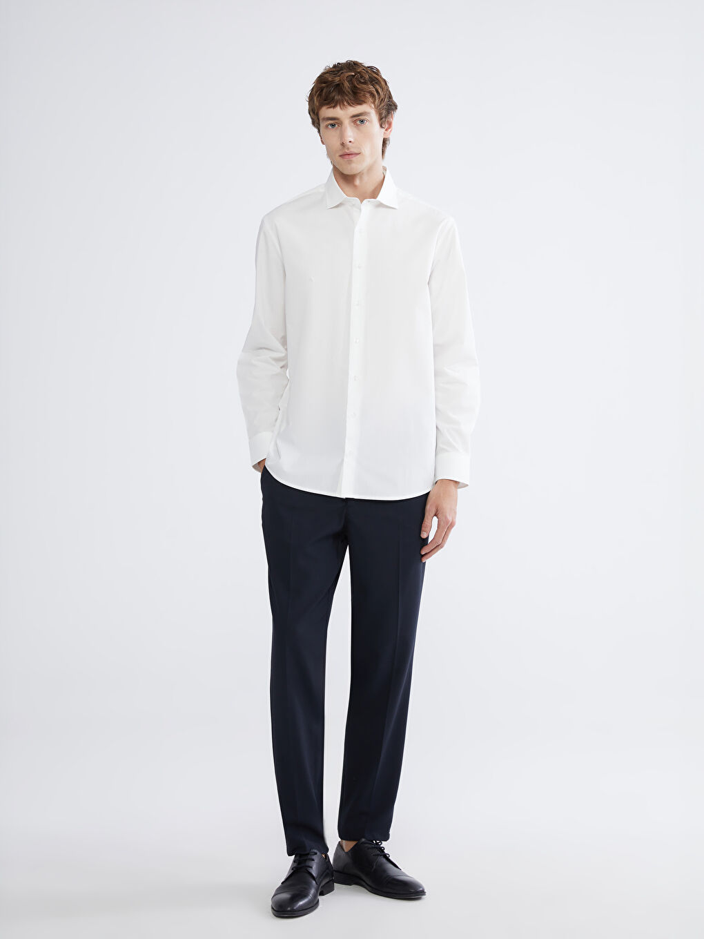 Regular Fit Poplin Erkek Gömlek	-1