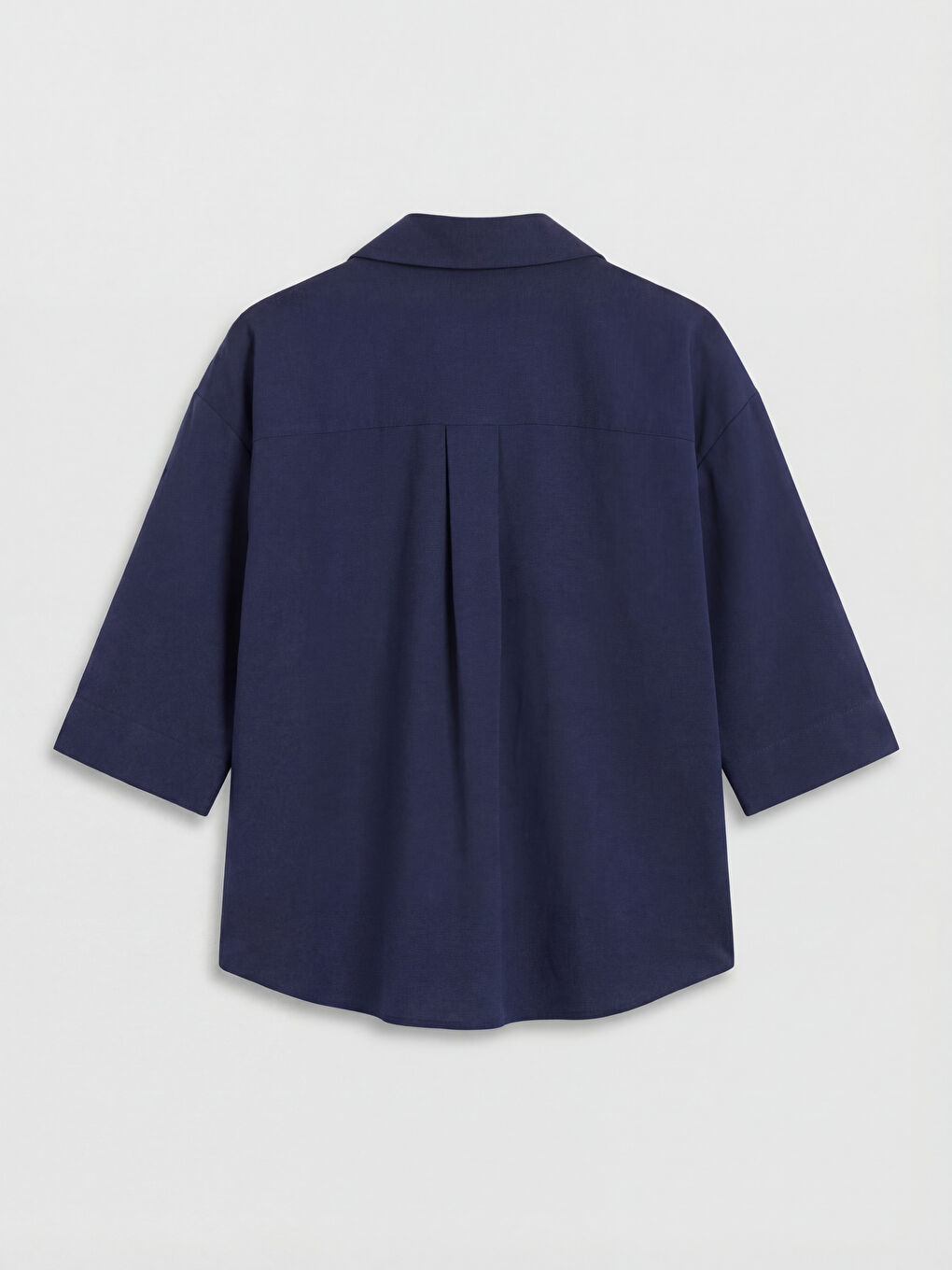 Lacivert Oversize Kadın Gömlek		
-1