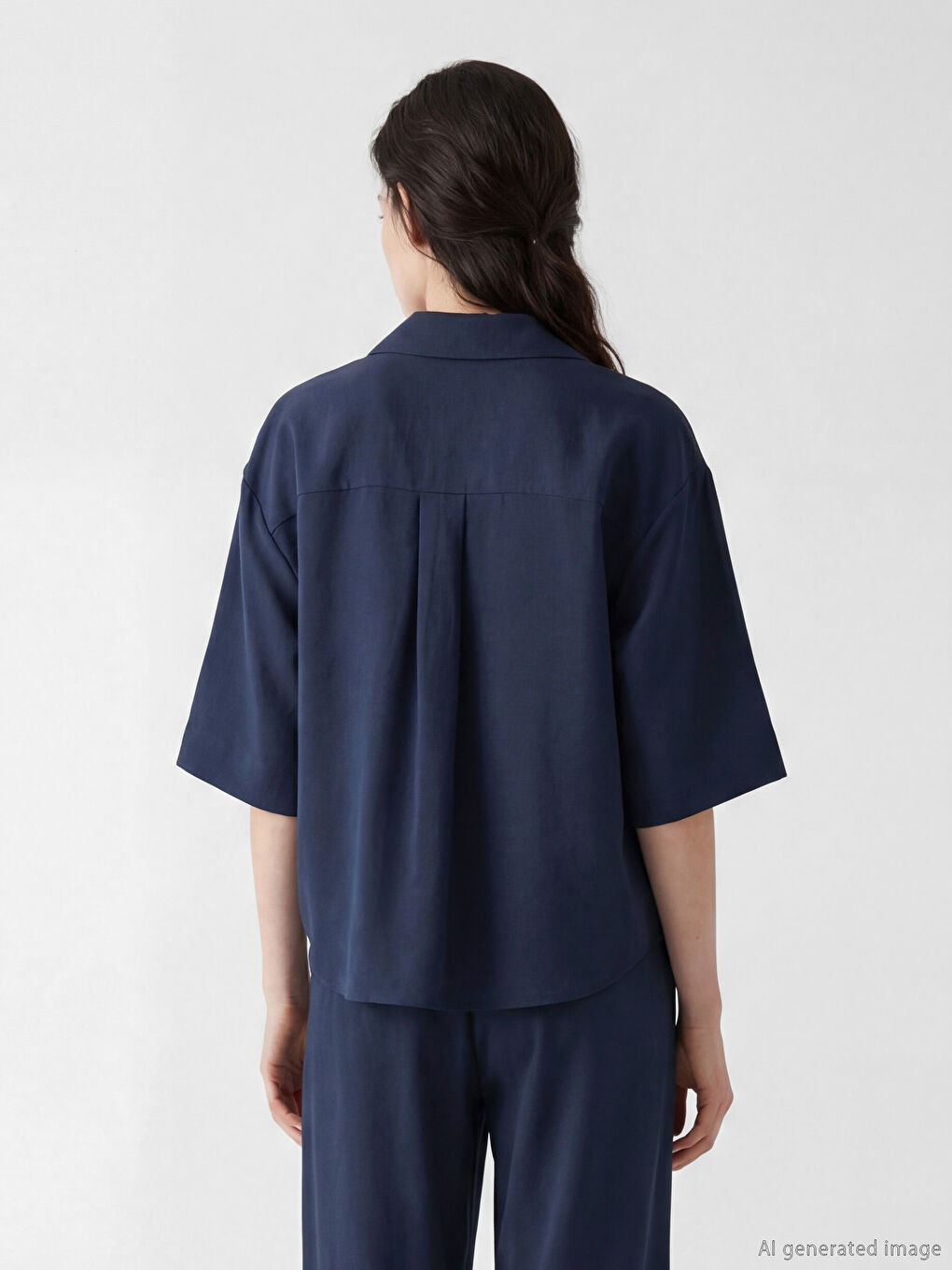 Женская рубашка оверсайз-2