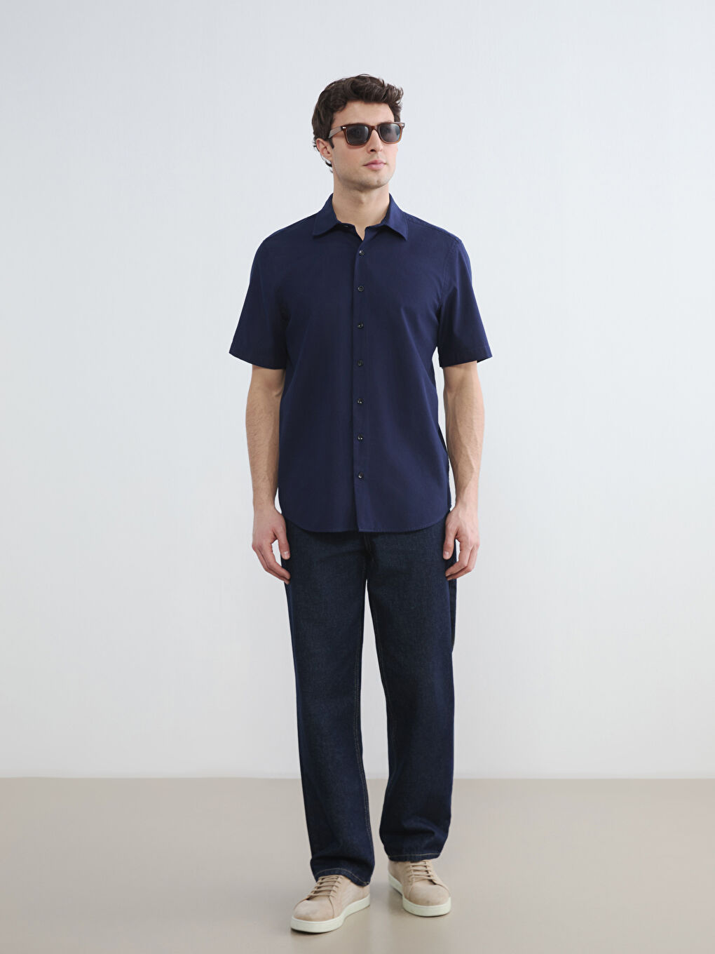 Mavi Regular Fit Erkek Jean Gömlek-1