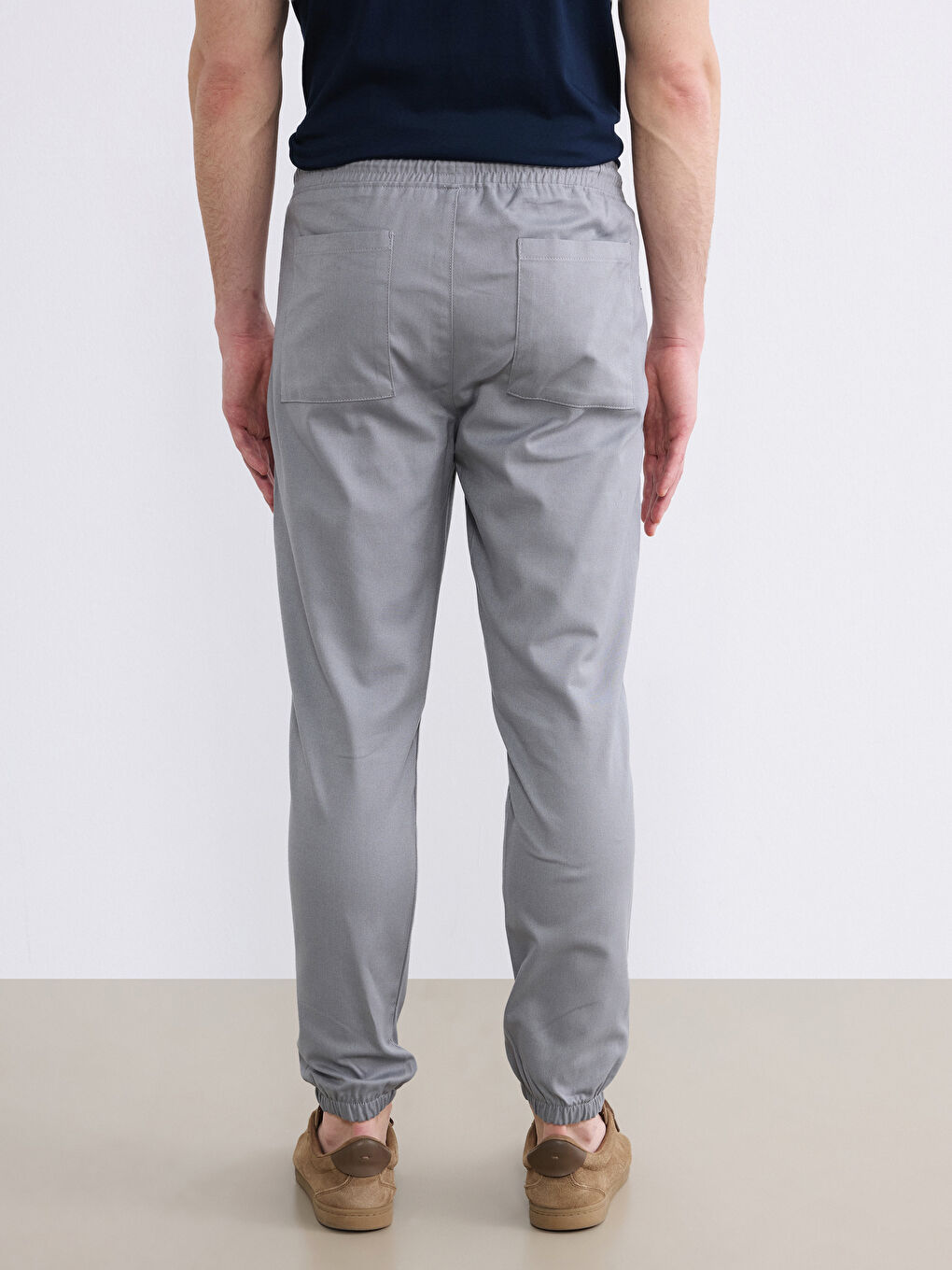 Antrasit Standart Kalıp Erkek Jogger Pantolon-3