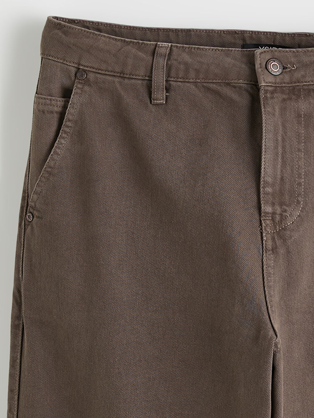 Kahverengi Rahat Kalıp Erkek Pantolon-7