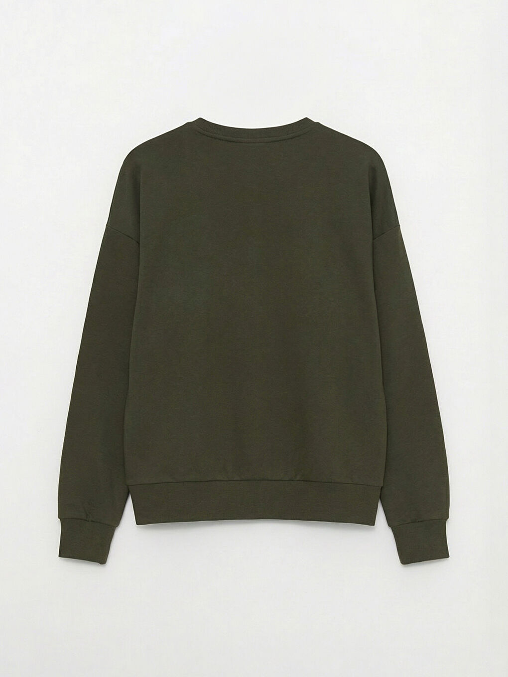 Haki Soft Touch Oversize Kadın Sweatshirt-1