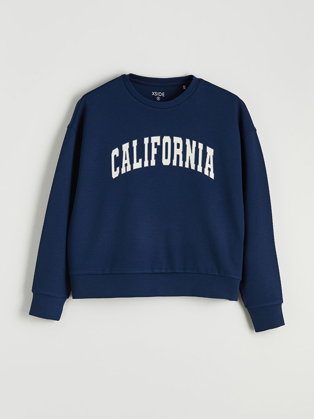 Lacivert Soft Touch Oversize Kadın Sweatshirt	