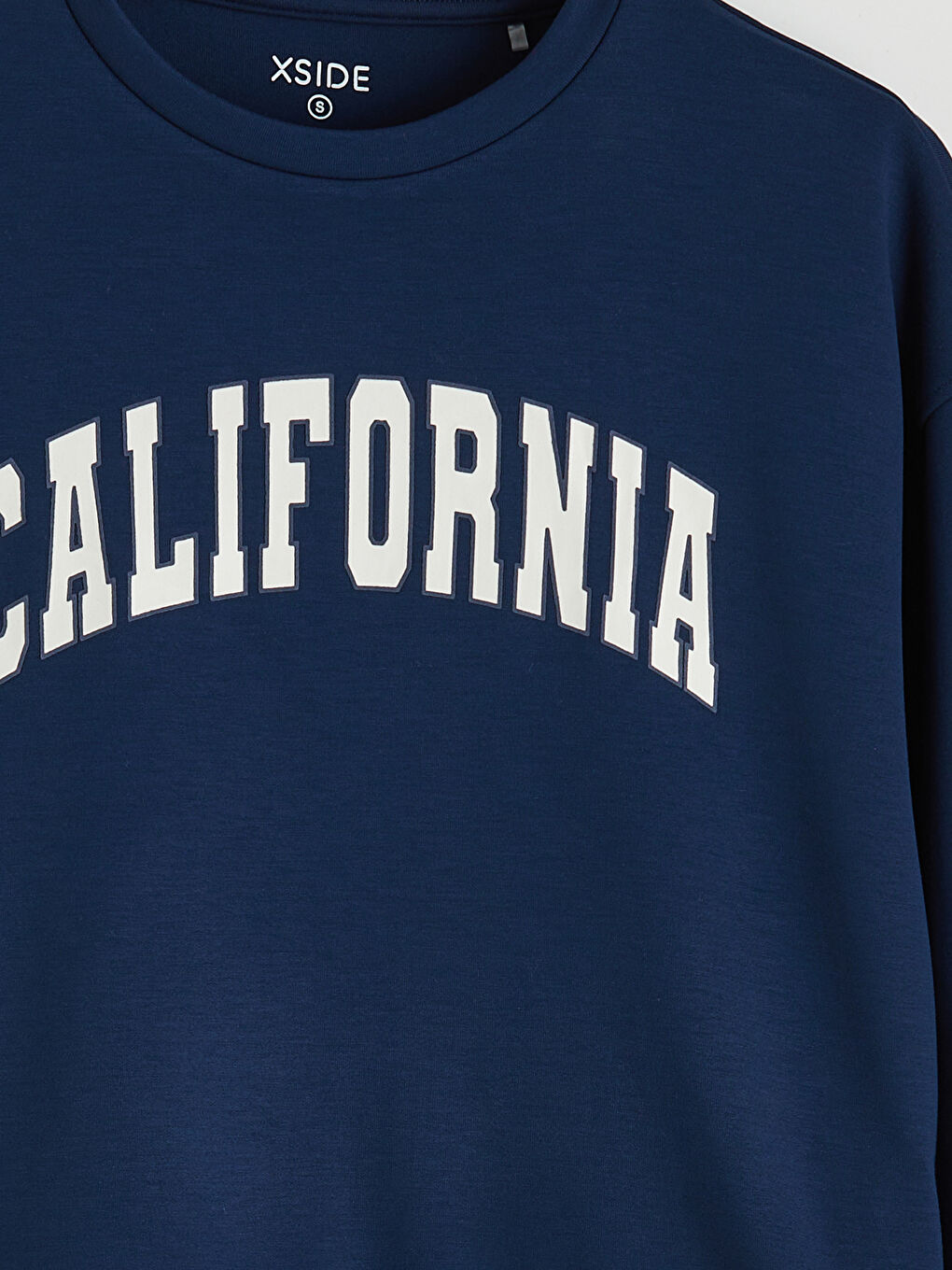 Lacivert Soft Touch Oversize Kadın Sweatshirt	-1