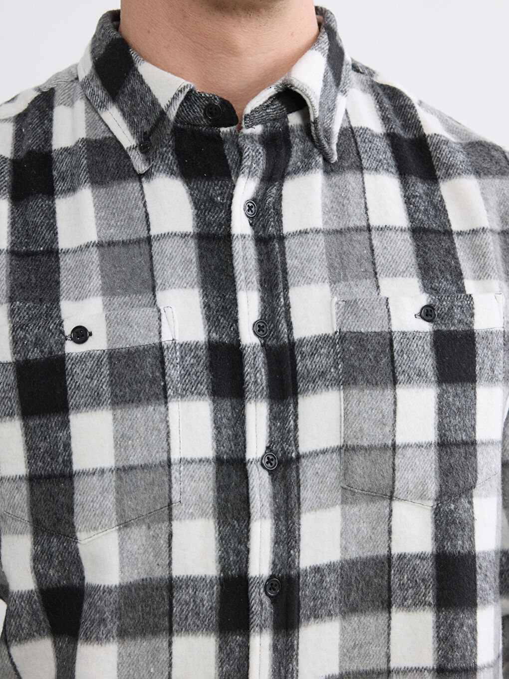 Regular Fit Plaid Men's Shirt-2