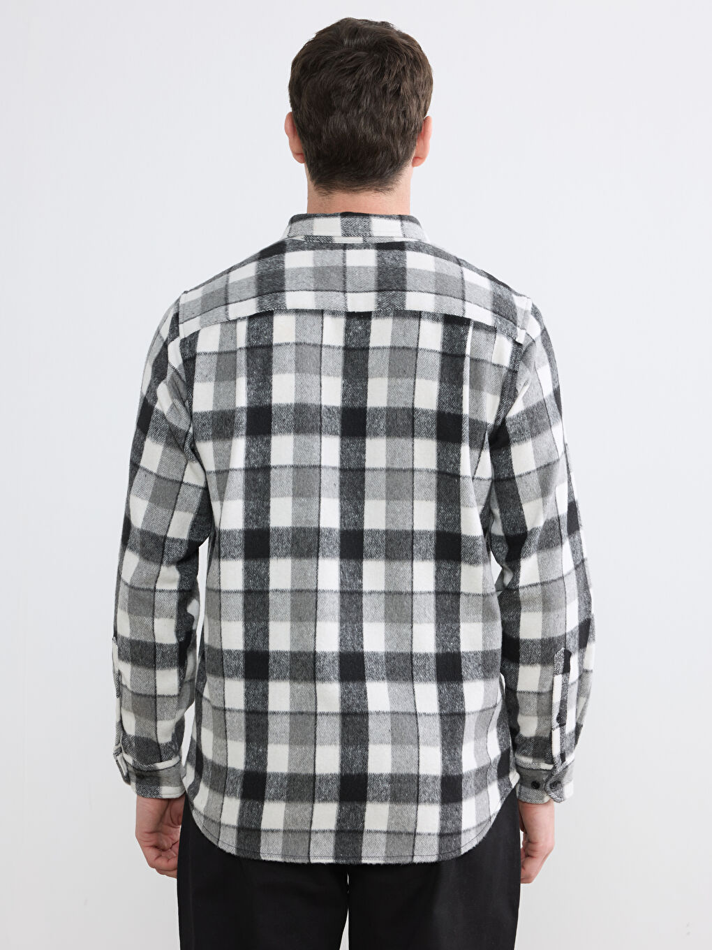Regular Fit Plaid Men's Shirt-3