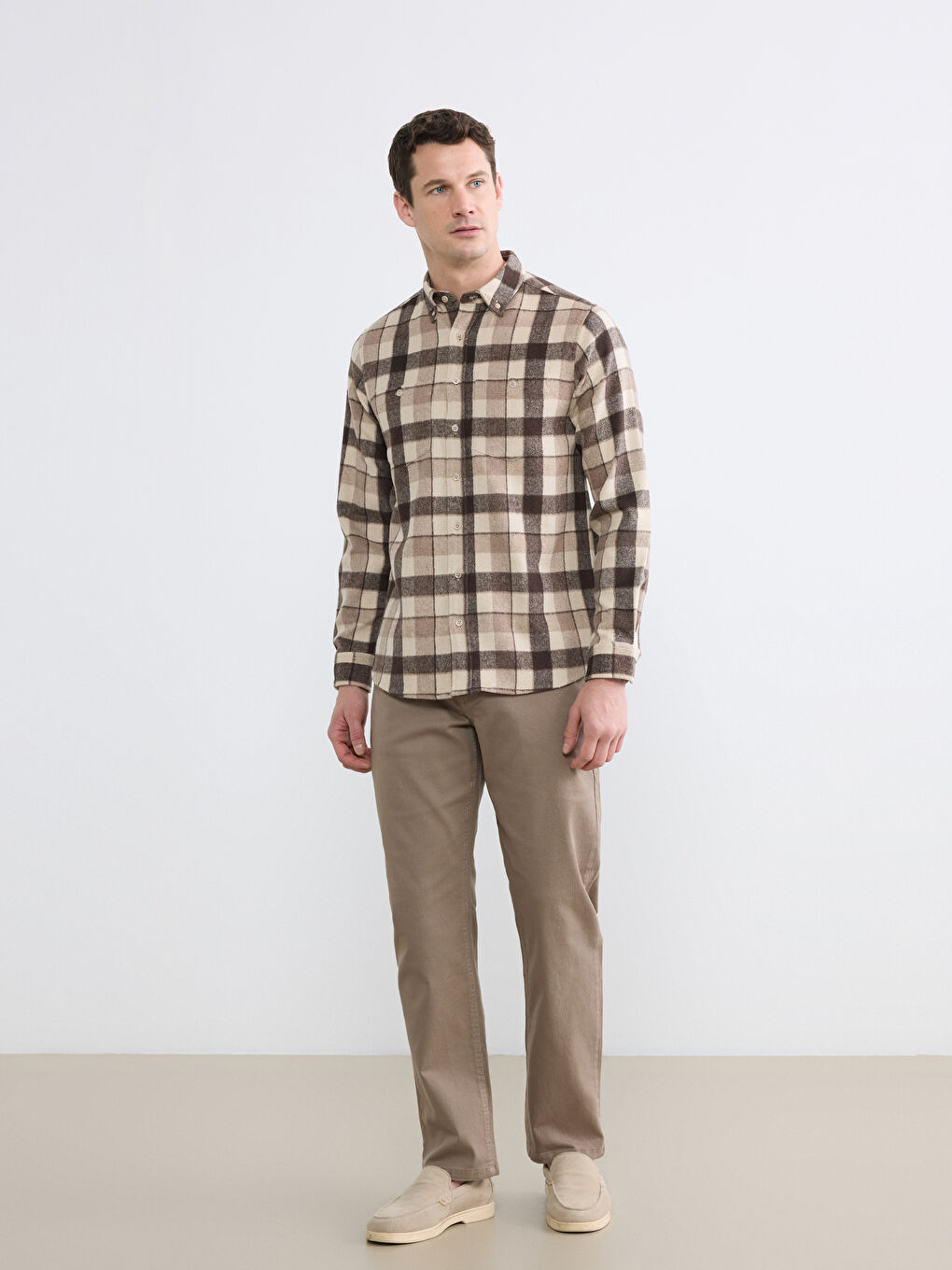 Cămașă Regular Fit Bărbați Carouri-1