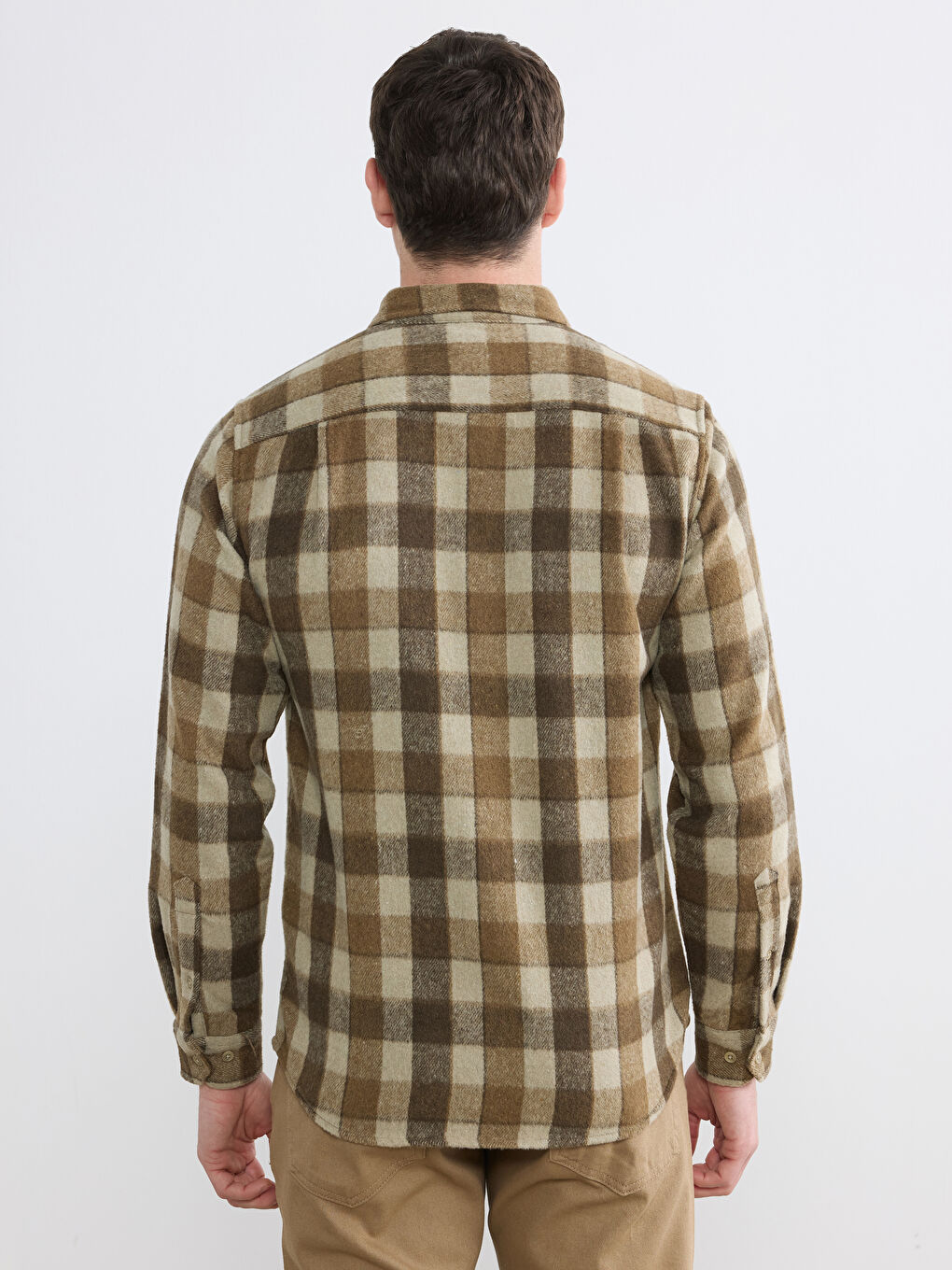 Cămașă Regular Fit cu Mânecă Lungă, Model Carouri, Bărbați-3