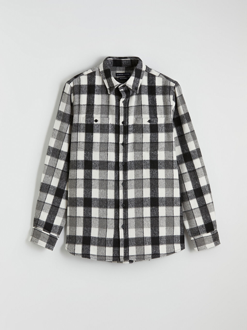 Regular Fit Plaid Men's Shirt-4